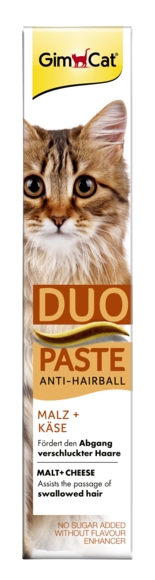 Zdjęcie Gimcat Anti-Hairball Duo Paste odkłaczająca z serem i słodem 50g
