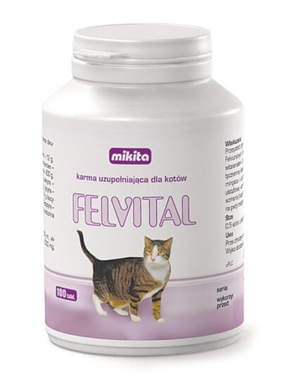 Zdjęcie Mikita Felvital  tabletki witaminowe dla kotów 100 tbl.