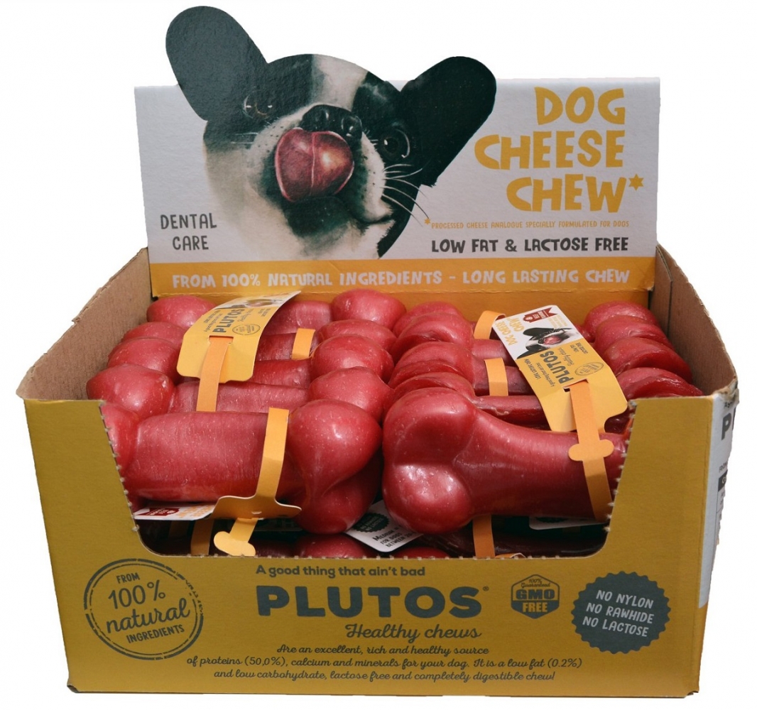 Zdjęcie Plutos Przysmak dla psa Cheese Chew Medium 10 - 20kg wołowina 10 x 4 cm