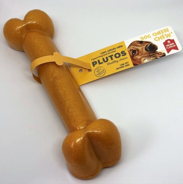 Zdjęcie Plutos Przysmak dla psa Cheese Chew Large > 20kg łosoś 14 x 4 cm