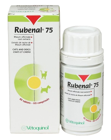 Vetoquinol Rubenal 75mg preparat wspomagający funkcjonowanie nerek 60 tbl.