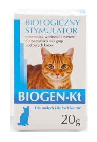 Zdjęcie Biogen Kt biologiczny stymulator dla kotów  z probiotykiem 20g