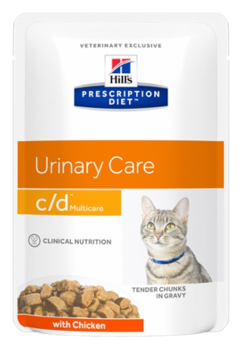 Hill’s Vet Feline c/d Urinary Care saszetka Multicare kurczak 85g