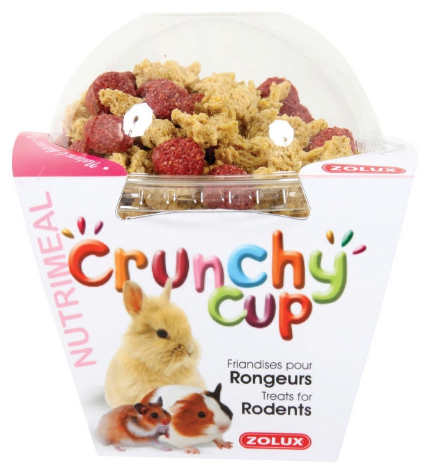 Zdjęcie Zolux Crunchy Cup Nuggets dla królików i gryzoni   naturalne z buraczkami 200g