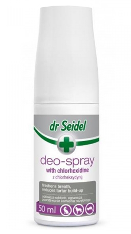 Z laboratorium dr Seidla Deo-Spray z chlorheksydyną higiena jamy ustnej 50ml