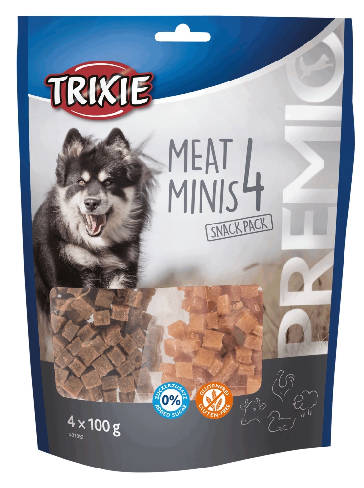 Zdjęcie Trixie Premio 4 Meats Minis przysmaki dla psa z kurczakiem, kaczką, wołowiną i jagnięciną 4x100g