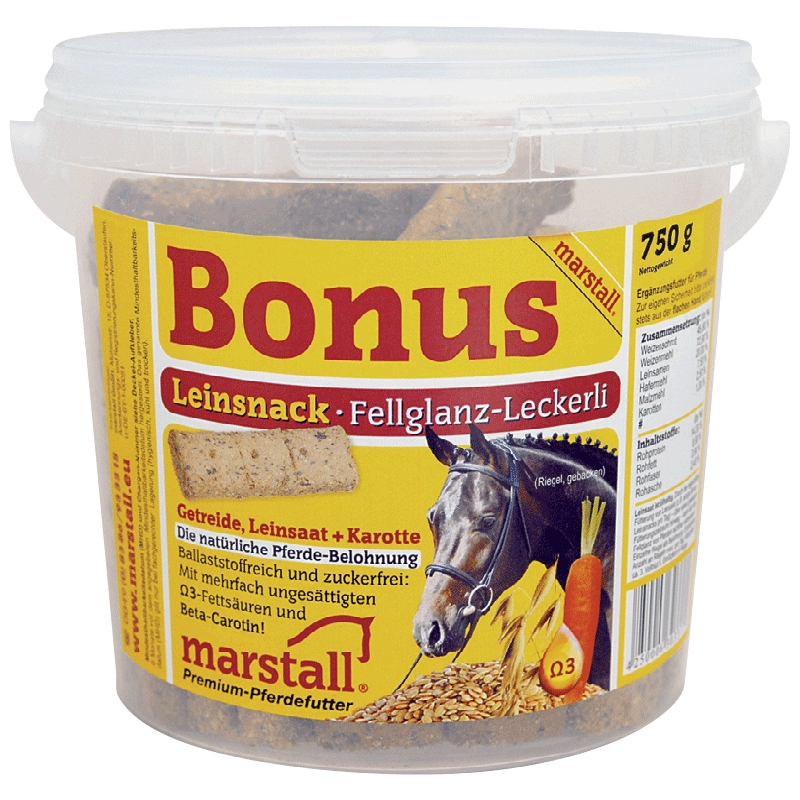 Marstall Bonus przysmak dla koni Leinsnack 750g