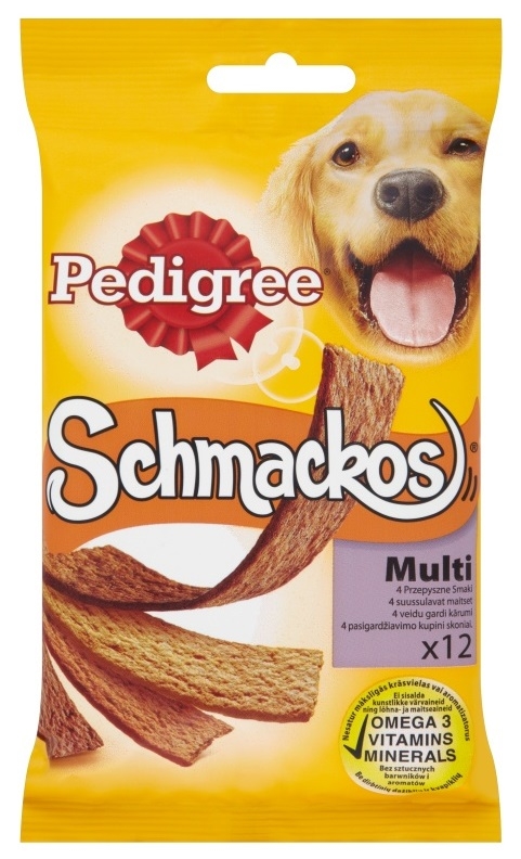 Zdjęcie Pedigree Schmackos multi paski dla psa w czterech smakach 104g 12 szt.