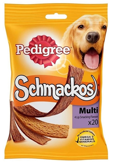 Zdjęcie Pedigree Schmackos multi paski dla psa w czterech smakach 172g 20 szt.