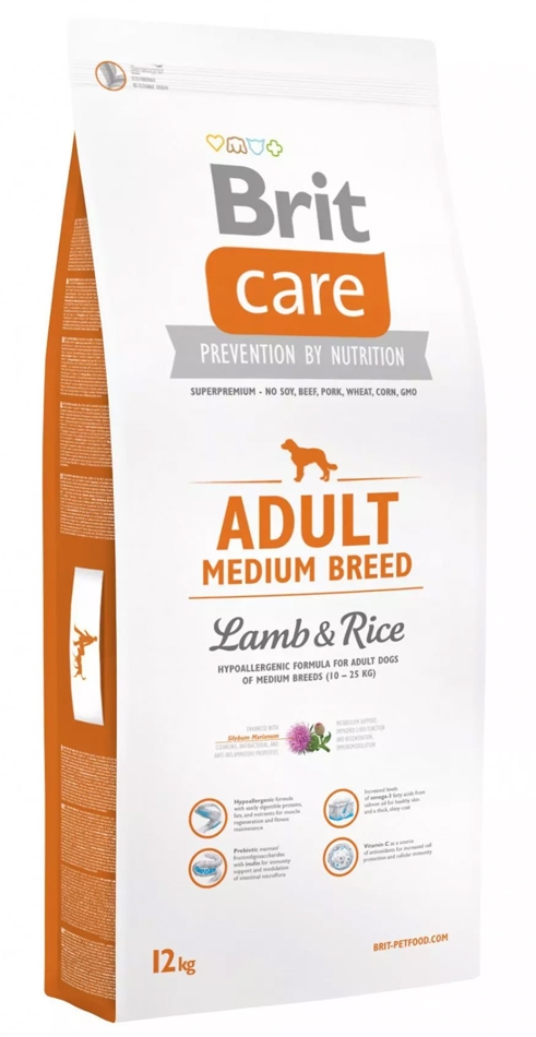 Zdjęcie Brit Care New Adult Medium Breeds  lamb & rice 12kg
