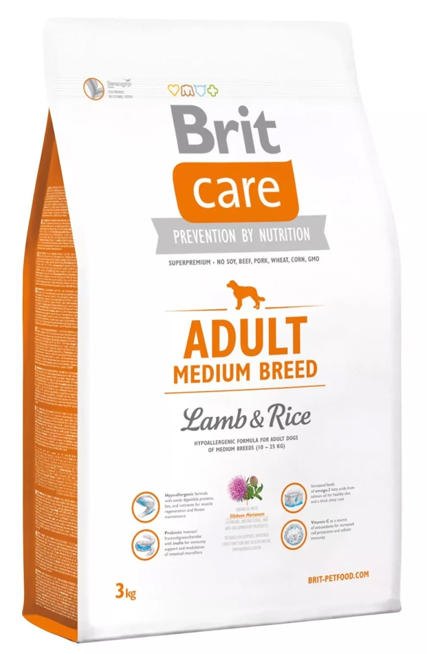 Zdjęcie Brit Care New Adult Medium Breeds  lamb & rice 3kg