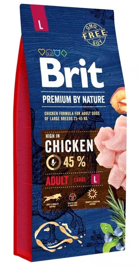 Zdjęcie Brit Dog Premium By Nature Adult L  duże rasy  15kg