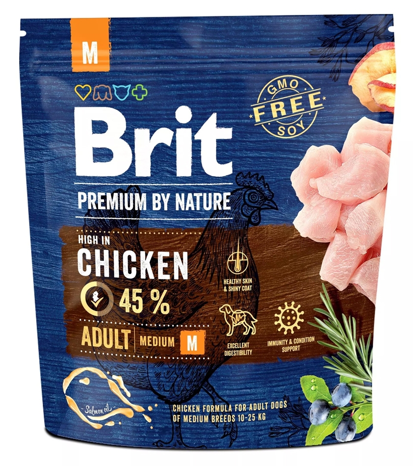 Zdjęcie Brit Dog Premium By Nature Adult M  średnie rasy 1kg