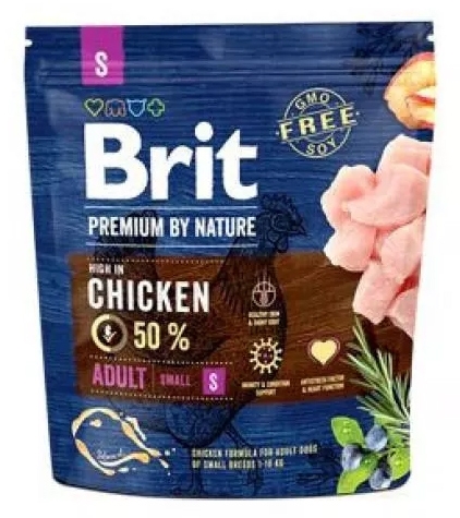 Brit Dog Premium By Nature Adult S małe rasy 1kg