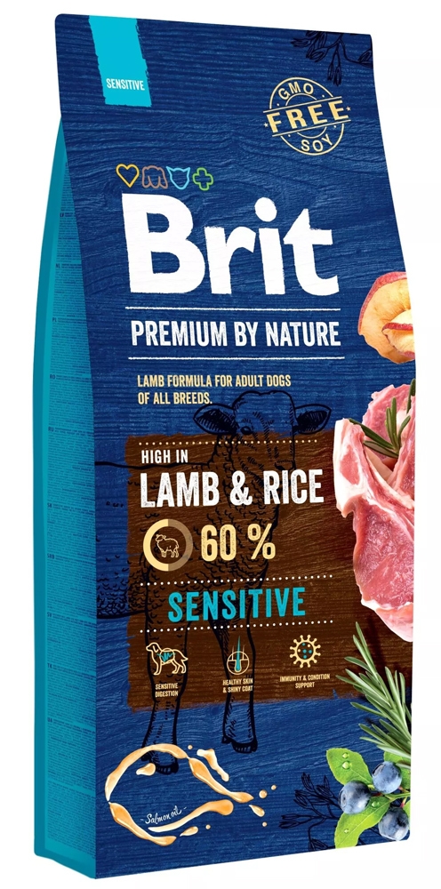 Zdjęcie Brit Dog Premium By Nature Sensitive Lamb  jagnięcina z ryżem 15kg