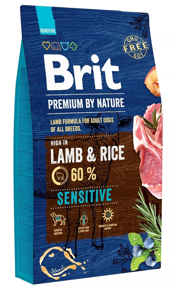 Zdjęcie Brit Dog Premium By Nature Sensitive Lamb  jagnięcina z ryżem 8kg