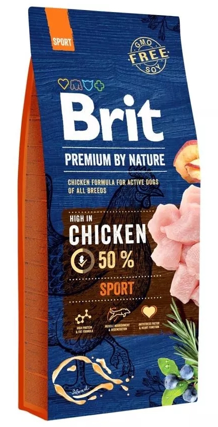 Zdjęcie Brit Dog Premium By Nature Sport  psy aktywne 15kg