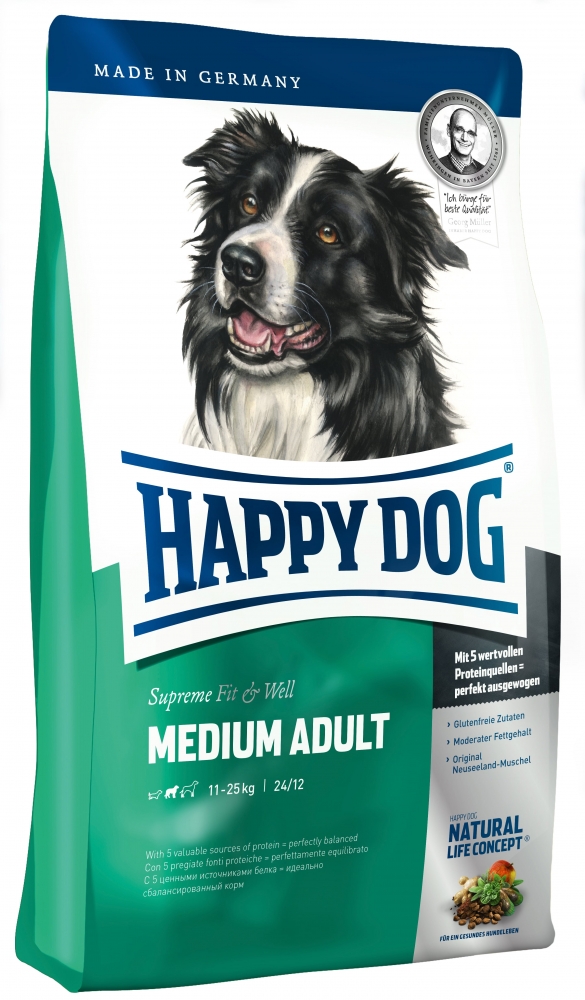 Happy Dog Fit & Well Adult Medium  300g