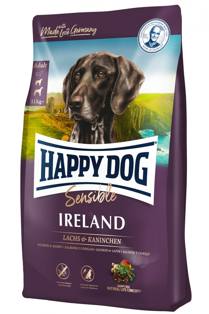 Zdjęcie Happy Dog Sensible Irland  z łososiem i królikiem 1kg