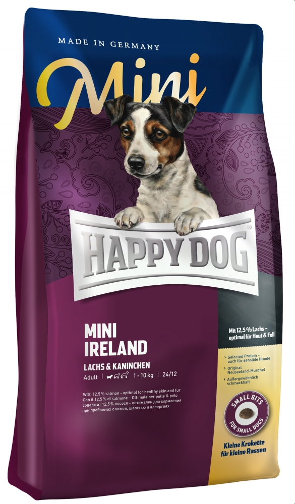 Happy Dog Supreme Mini Irland dla psów ras małych z łososiem i królikiem 1kg