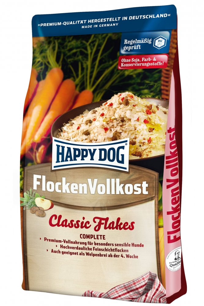 Zdjęcie Happy Dog Vollkost Flakes  płatki dla psów wrażliwych i szczeniąt 1kg