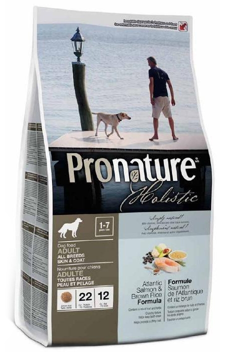 Zdjęcie Pro Nature Holistic Dog Adult All Breed Skin & Coat  z łososiem atlantyckim i brązowym ryżem 2.72kg