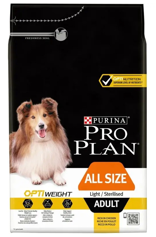 Purina Pro Plan Adult All Size Light / Sterilised OptiWeight  3kg
