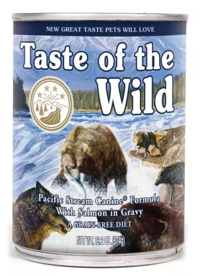 Taste of the Wild Pacific Stream Canine Formula puszka z łososiem w sosie 390g