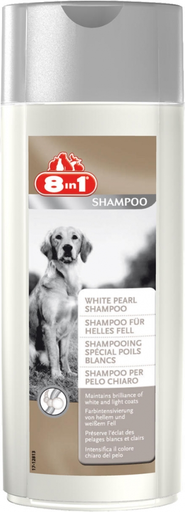 Zdjęcie 8in1 White Pearl Shampoo szampon do jasnej sierści dla psów 250ml