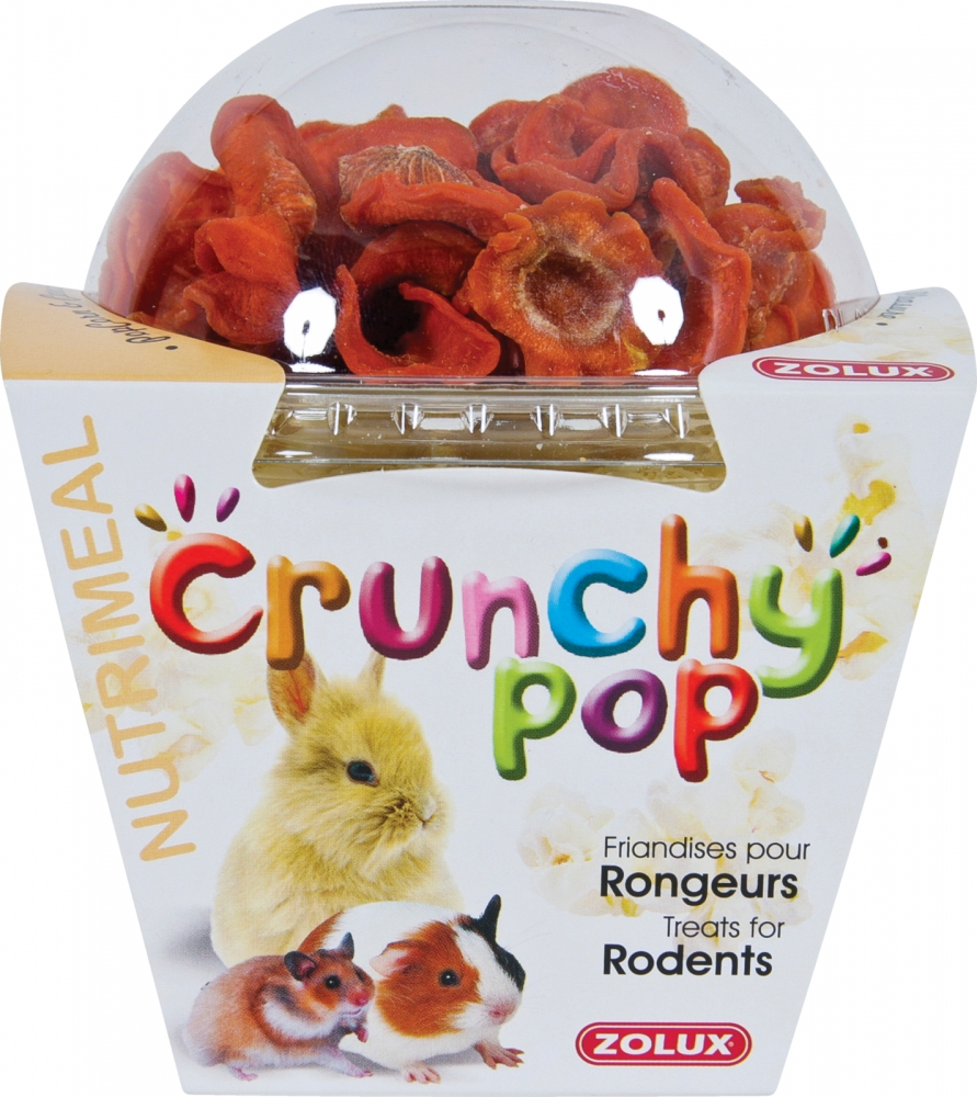 Zdjęcie Zolux Crunchy Pop Carotte dla królików i gryzoni   naturalne z marchewką  43g