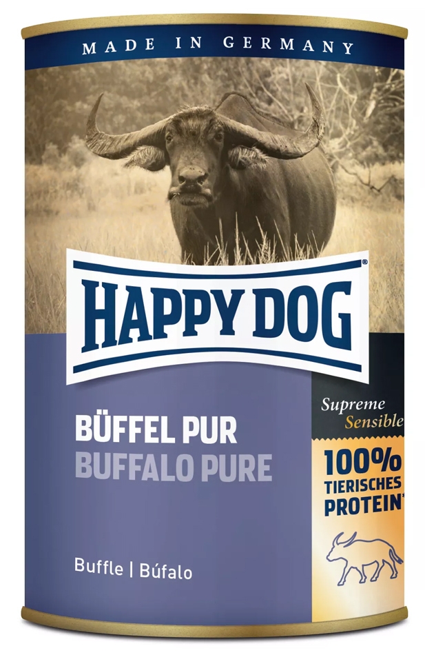 Happy Dog 100% Buffalo puszka średnia bawół 400g
