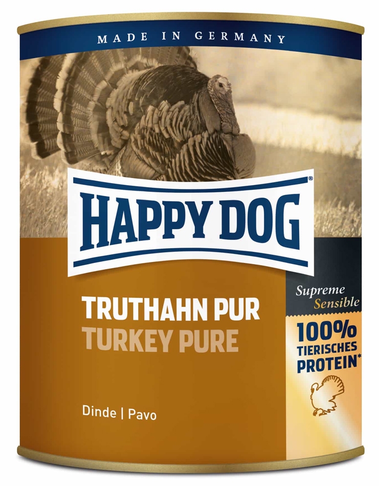 Happy Dog 100% Turkey puszka duża indyk 800g