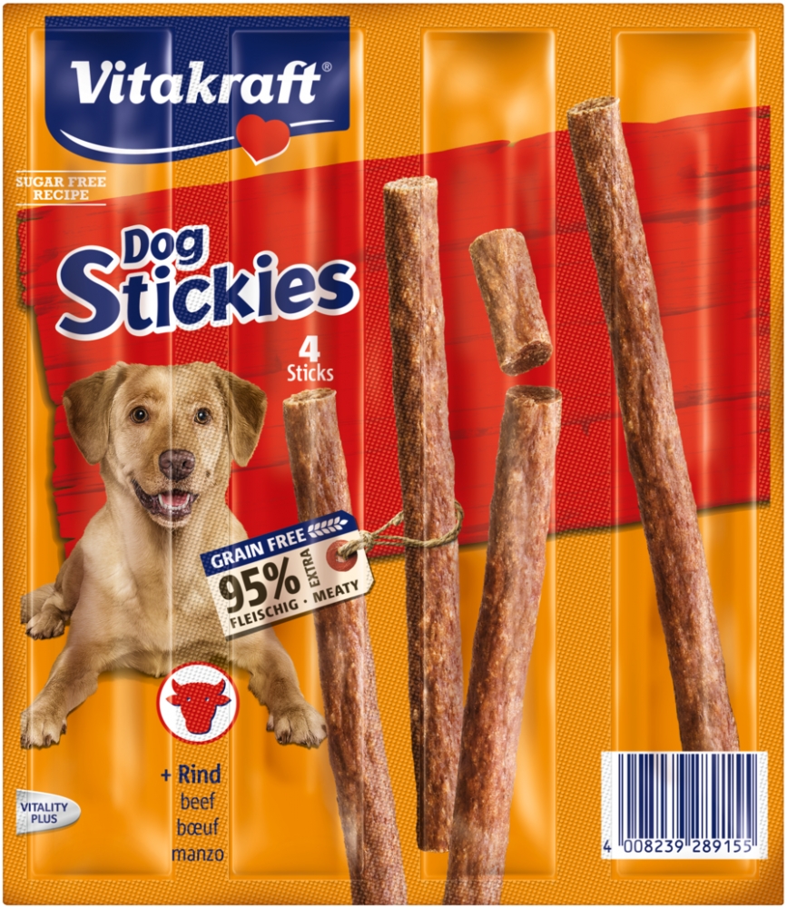 Vitakraft Dog Stickies kabanosy z wołowiną 4 szt.