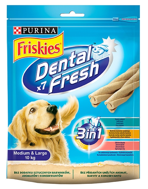 Zdjęcie Purina Dental Fresh 3in1 medium & large  przysmak do pielegnacji zębów 180g