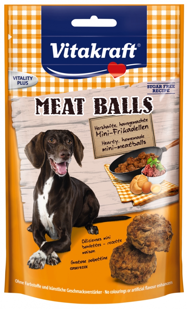 Zdjęcie Vitakraft Meat Balls domowe klopsiki  dla psa 80g