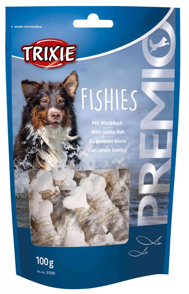 Zdjęcie Trixie Premio kosteczki Fishies Light  z mięsem z białej ryby 100g