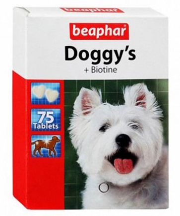 Zdjęcie Beaphar Doggys Biotin  z biotyną 75 szt.