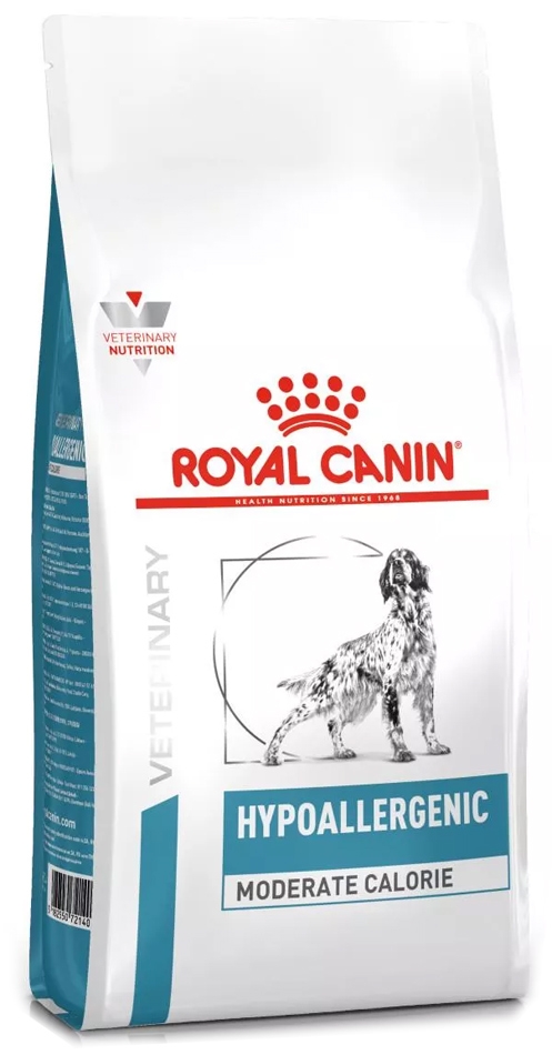 Zdjęcie Royal Canin VD Hypoallergenic Moderate Energy (pies)  dla psów z tendencją do nadwagi 14kg