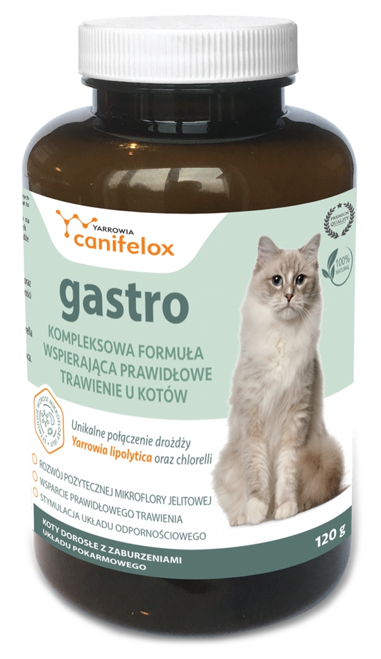Yarrowia Canifelox Gastro Cat na prawidłowe trawienie dla kotów 240 g