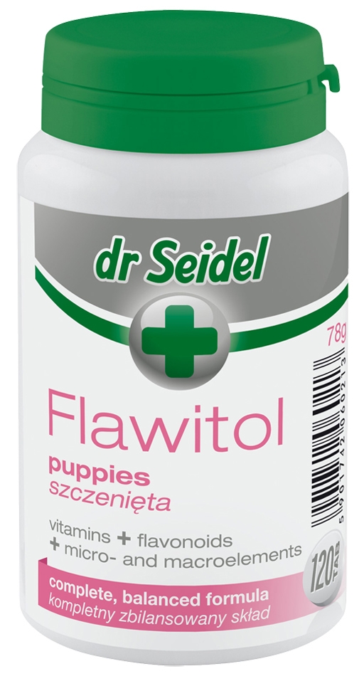 Z laboratorium dr Seidla Flawitol w tabletkach dla szczeniąt 120 szt.