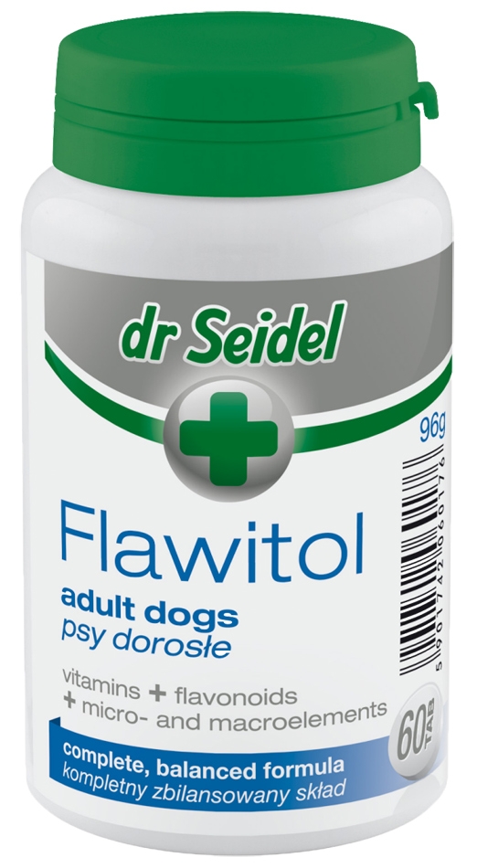 Zdjęcie dr Seidel Flawitol w tabletkach  dla psów dorosłych 60 szt.