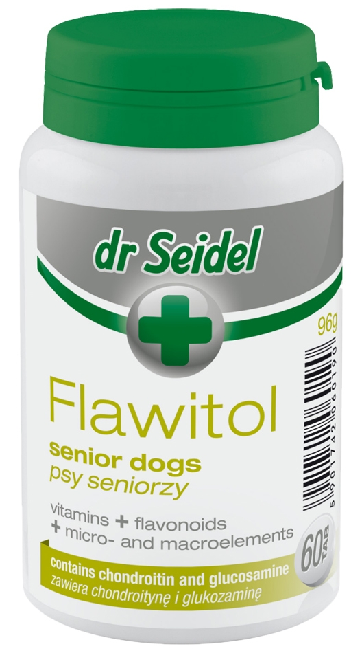 Zdjęcie dr Seidel Flawitol w tabletkach  dla psów seniorów 60 szt.