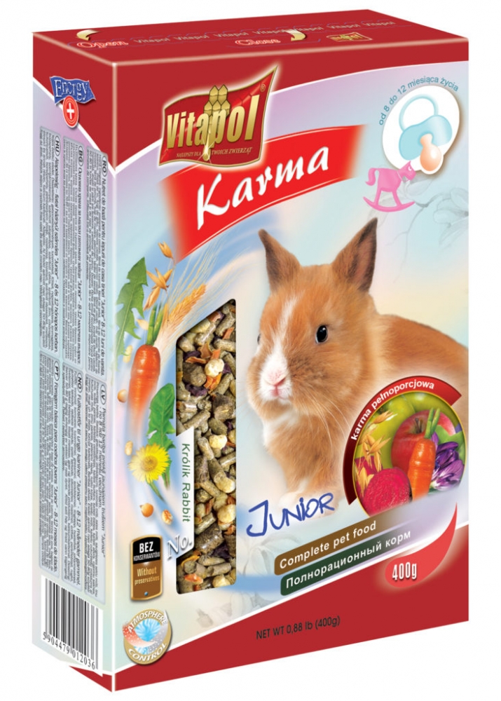 Zdjęcie Vitapol Pokarm Junior dla młodych królików   400g