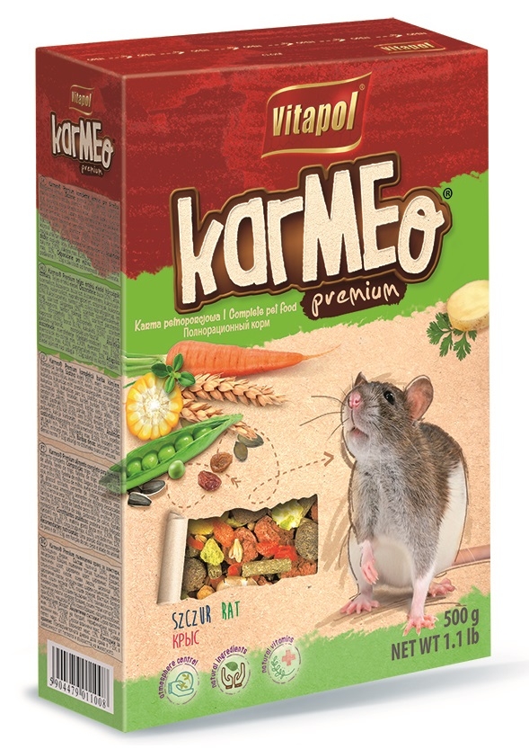 Zdjęcie Vitapol Karmeo Premium pokarm pełnoporcjowy  dla szczura 500g