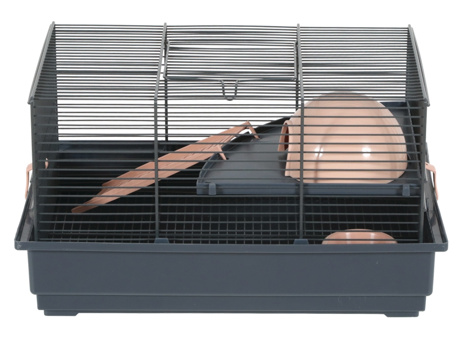 Zolux Klatka Indoor 2 40 dla myszki szary/jasnoróżowy 40×25,5×20,5 cm