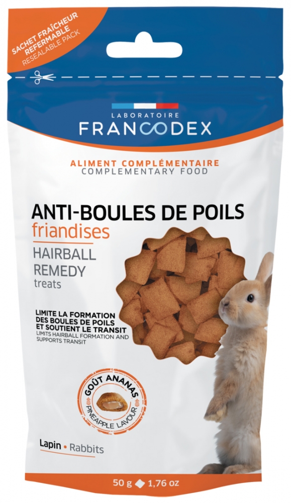 Zdjęcie Francodex Przysmaki zapobiegające zakłaczeniom  dla królików 50g