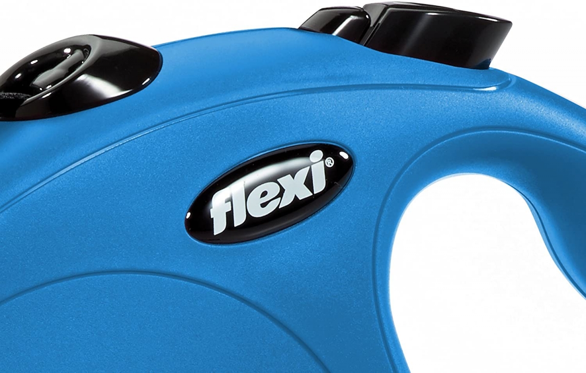 Zdjęcie Flexi New Classic Tape L smycz automatyczna (do 50kg) niebieska taśma 5m
