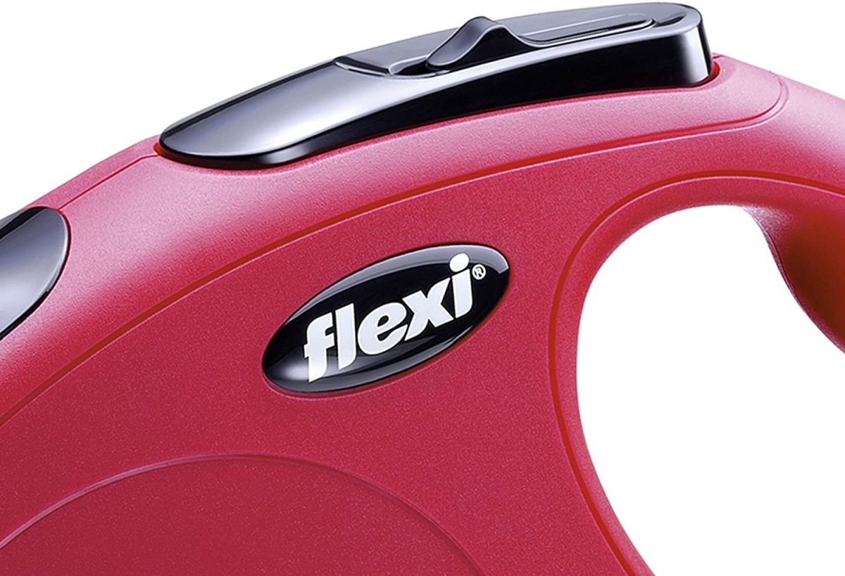Zdjęcie Flexi New Classic Tape L smycz automatyczna (do 50kg) czerwona taśma 5m