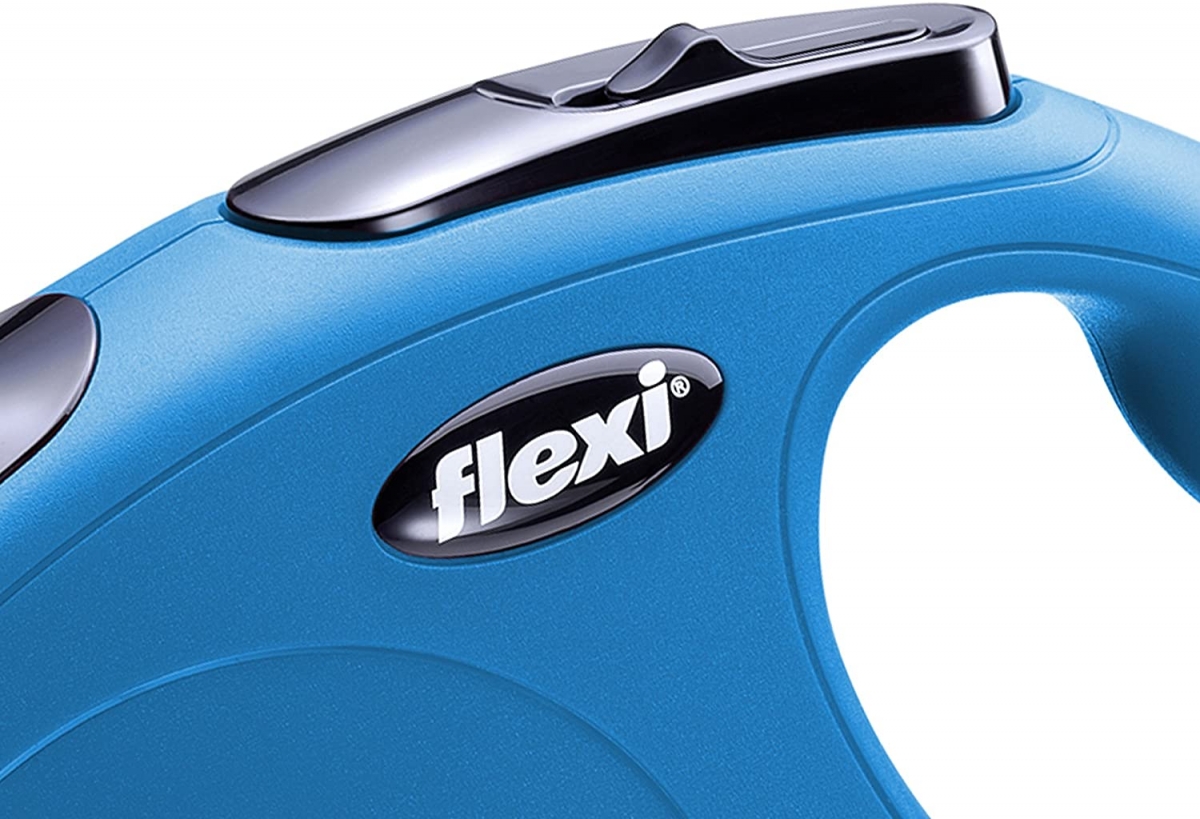 Zdjęcie Flexi New Classic Tape M smycz automatyczna (do 25kg) niebieska taśma 5m