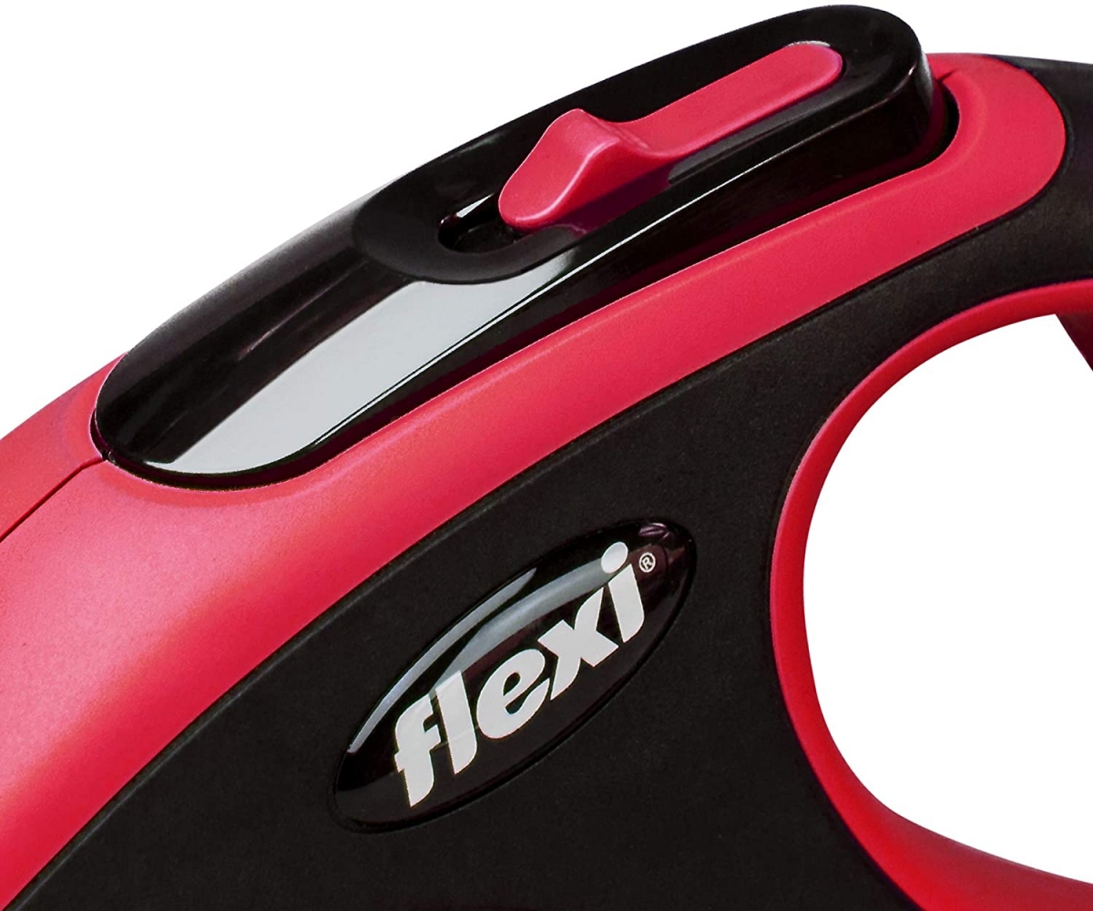 Zdjęcie Flexi New Comfort XS smycz automatyczna (do 12kg) czarno-czerwona taśma 3m
